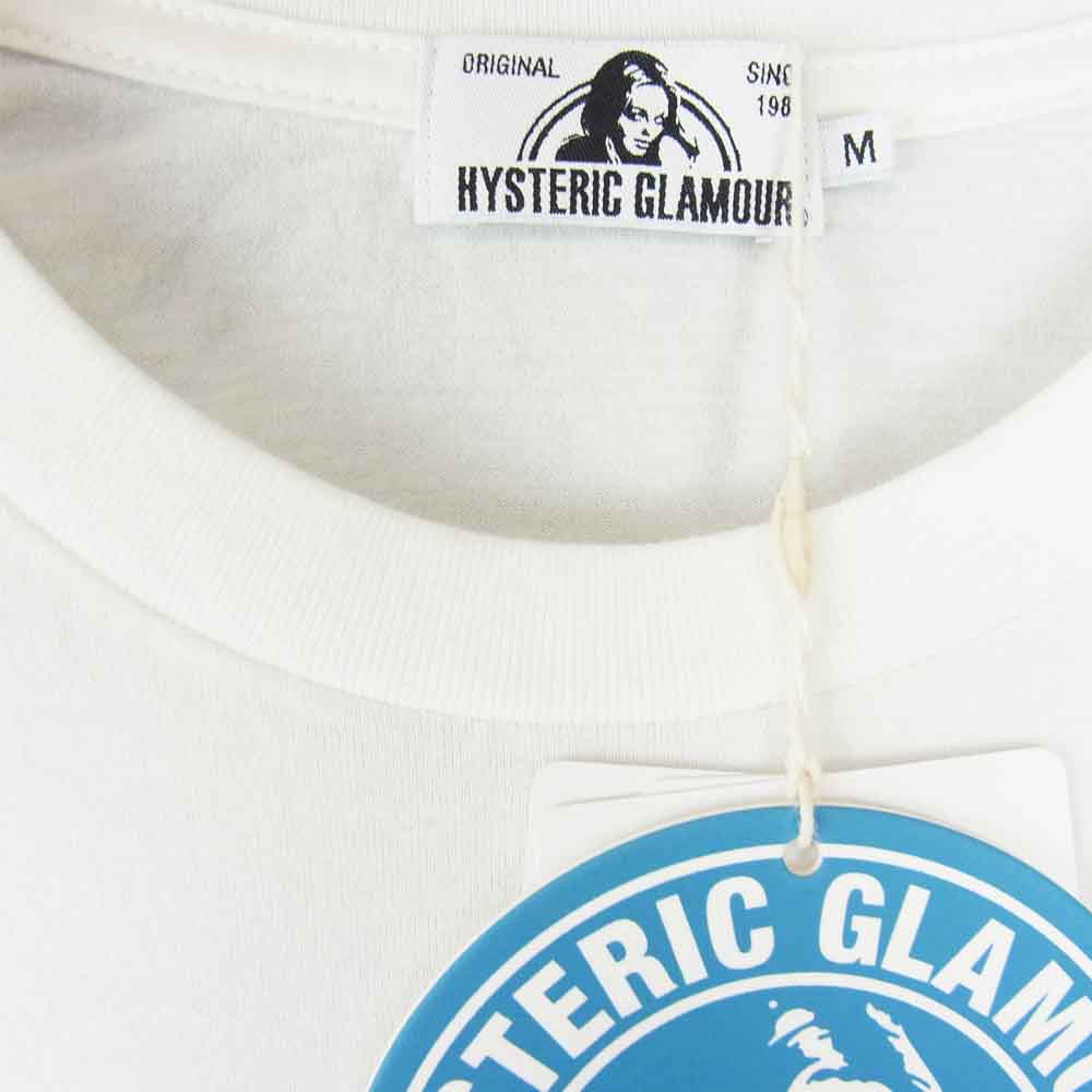 HYSTERIC GLAMOUR ヒステリックグラマー 02212CT18 FOREVER SUMMER プリント Tシャツ ホワイト系 M【新古品】【未使用】【中古】