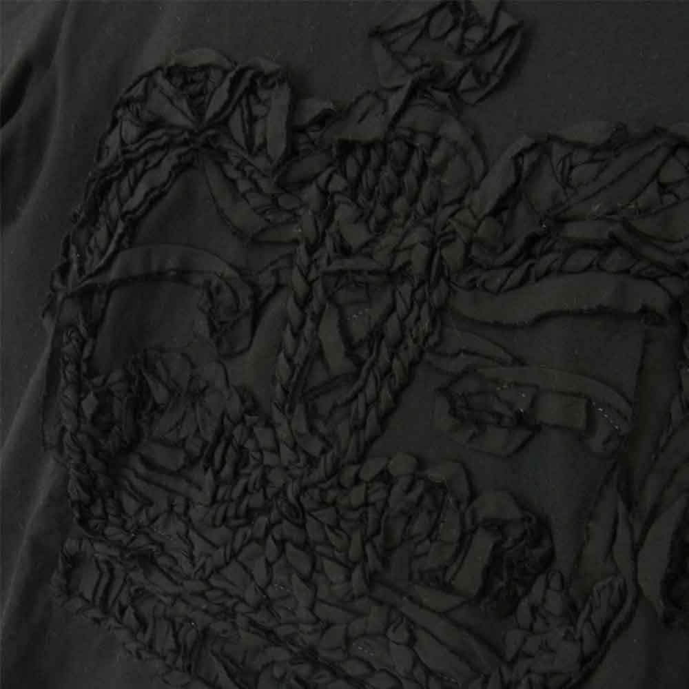 tricot COMME des GARCONS トリココムデギャルソン TQ-T046 toricot トリコ クラウン Tシャツ ブラック系 M【中古】