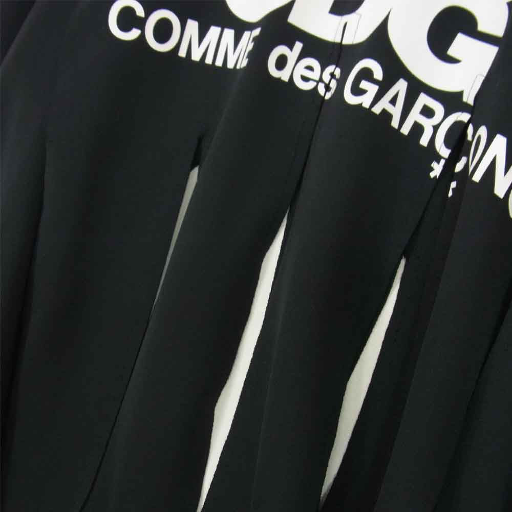 COMME des GARCONS コムデギャルソン SZ-T014  CDG 短冊 ロゴ Tシャツ ブラック系 XL【中古】