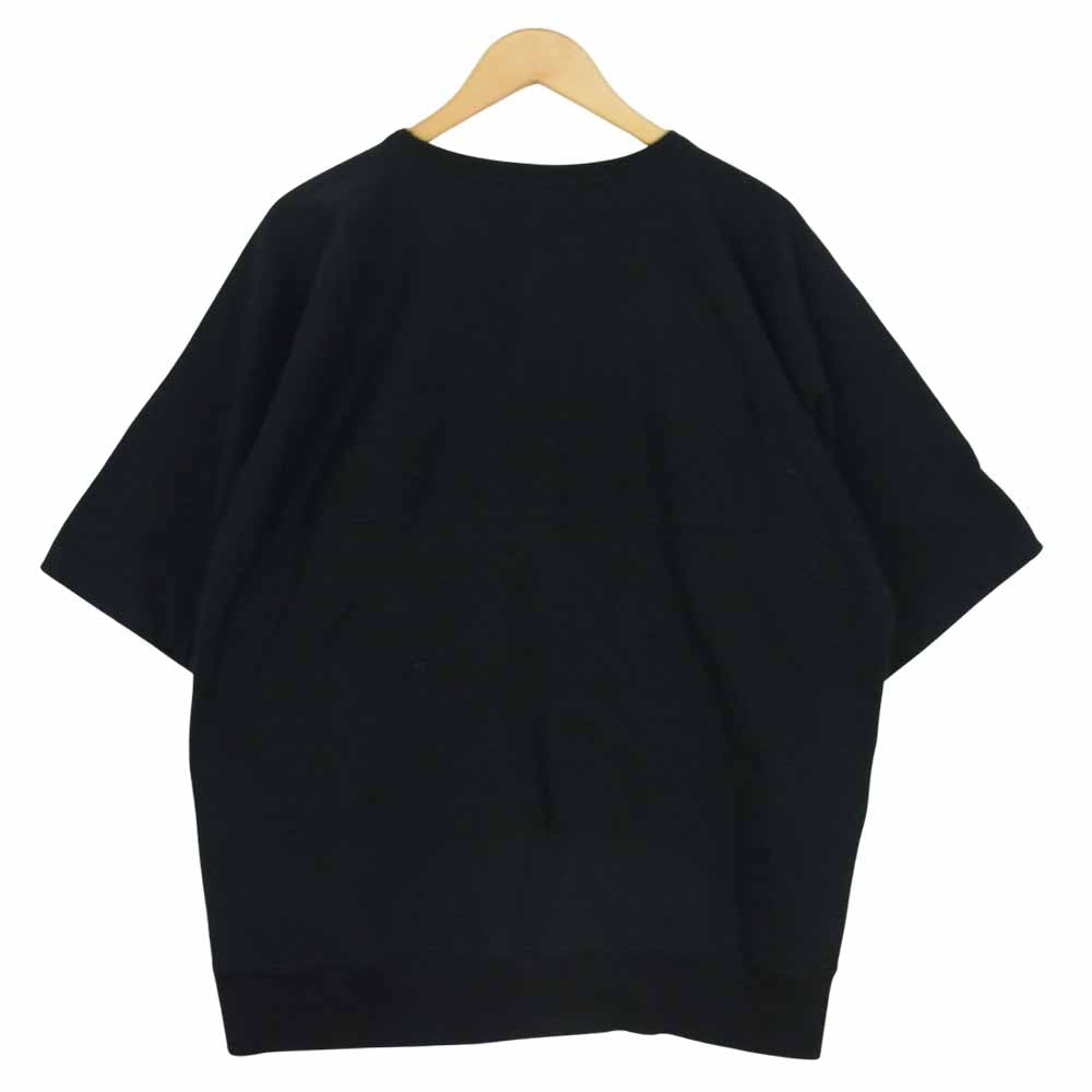 nanamica ナナミカ SUHS070 Crew Neck H/S Sweat 半袖 クルーネック スウェット ブラック系 L【中古】