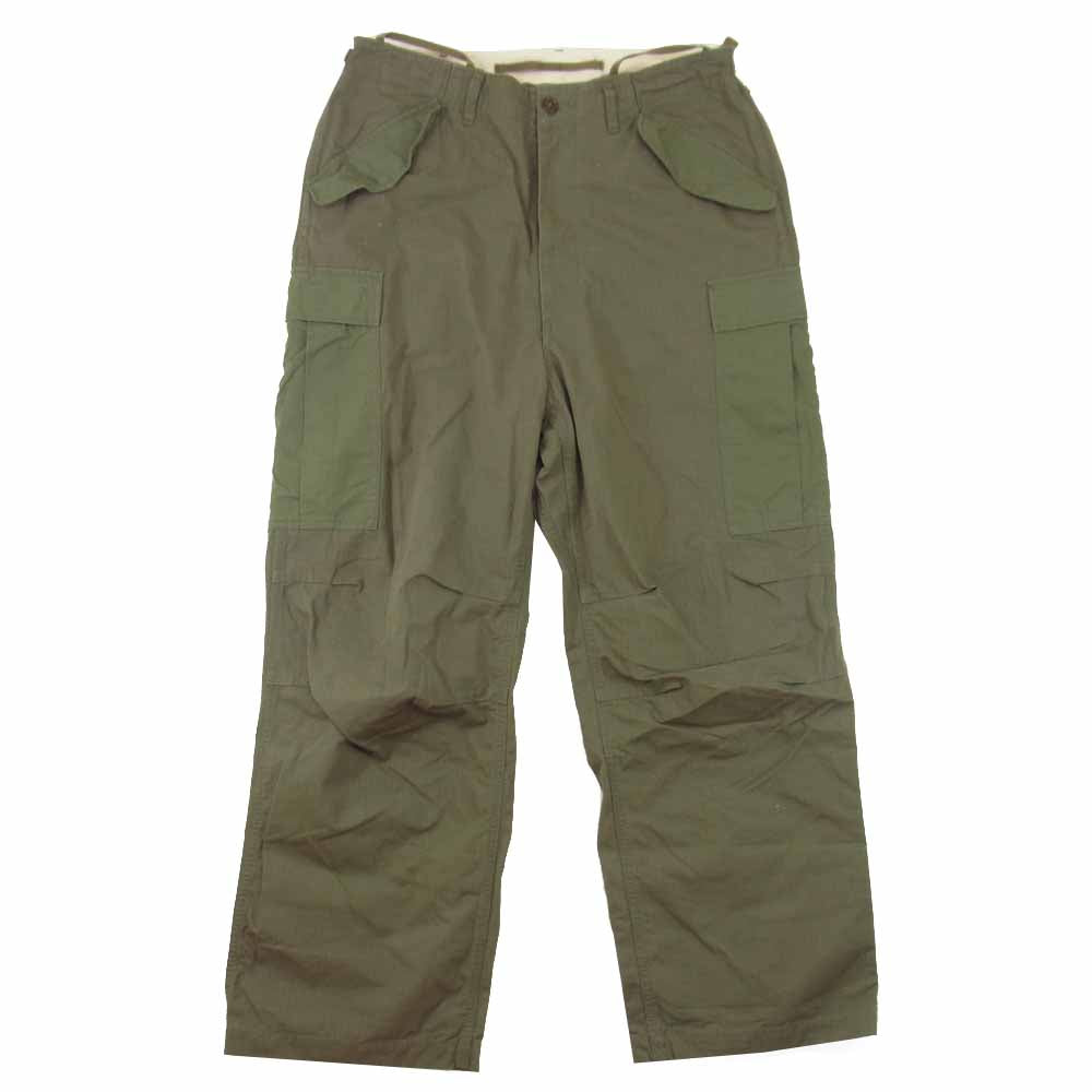 nanamica ナナミカ SUCS004 Cargo Pants リップストップ カーゴ パンツ グリーン カーキ系 34【中古】