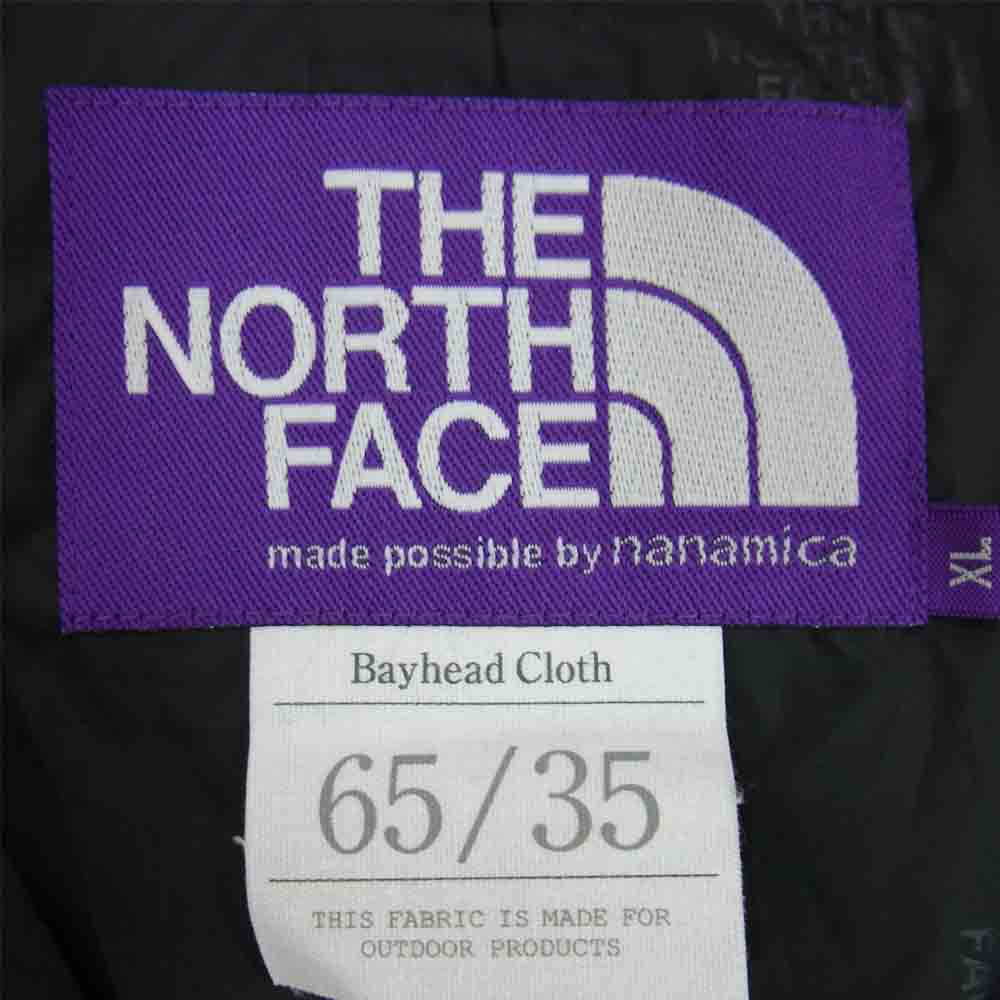 THE NORTH FACE ノースフェイス NP2102N PURPLE LABEL パープルレーベル Midweight 65/35 Hopper Field Cardigan ミッドウェイト ホッパー フィールド カーディガン ノーカラー ジャケット ブラック系 XL【美品】【中古】