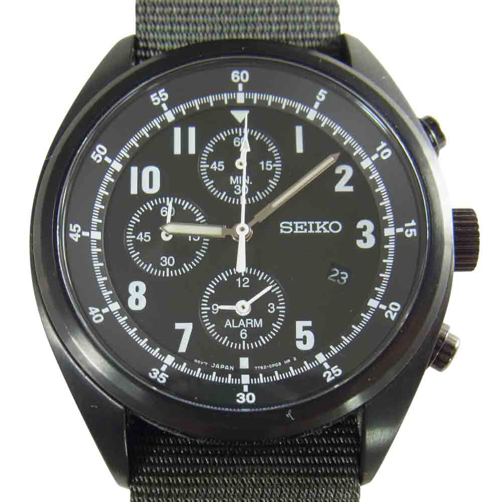 nonnative ノンネイティブ × SEIKO セイコー NN-A2751 500本限定 CHRONOGRAPH WATCH クロノグラフ ウォッチ ブラック系【中古】