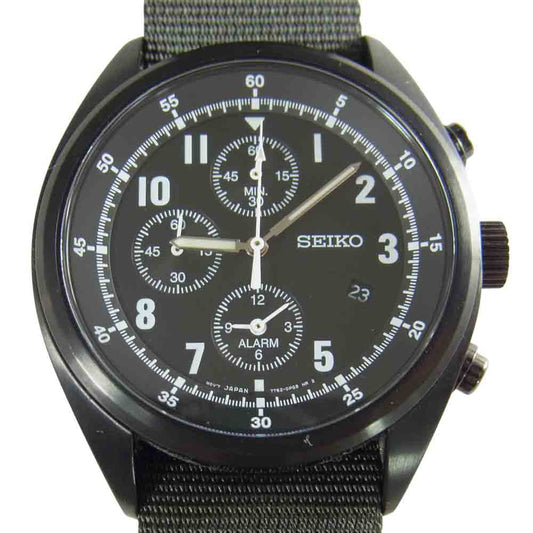 nonnative ノンネイティブ × SEIKO セイコー NN-A2751 500本限定 CHRONOGRAPH WATCH クロノグラフ ウォッチ ブラック系【中古】