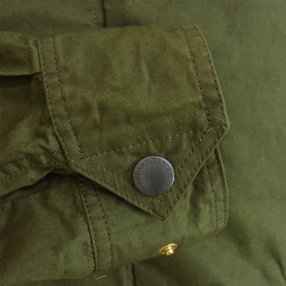 DESCENDANT ディセンダント 19SS 191TQDS-JKM01 GAME SOUTIEN COLLAR COAT ゲーム ステンカラー ショート コート ジャケット カーキ系 M【極上美品】【中古】