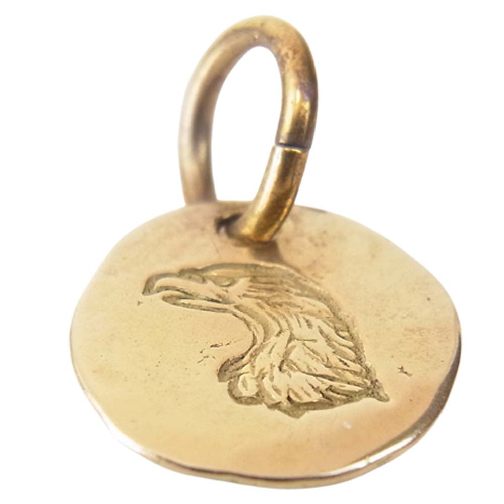 LARRY SMITH ラリースミス 18K EAGLE FACE MEDAL XS イーグル フェイス メダル ゴールド系【中古】