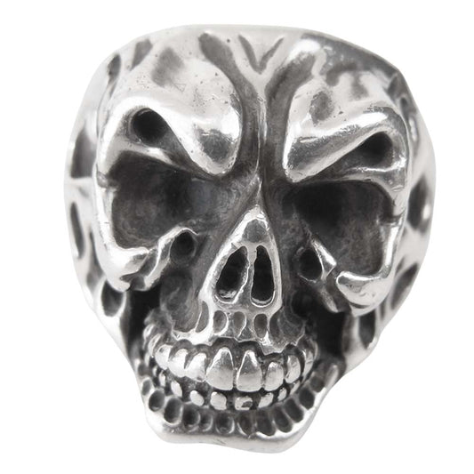 BILL WALL LEATHER ビルウォールレザー スカル リング シルバー系 20号程度【中古】