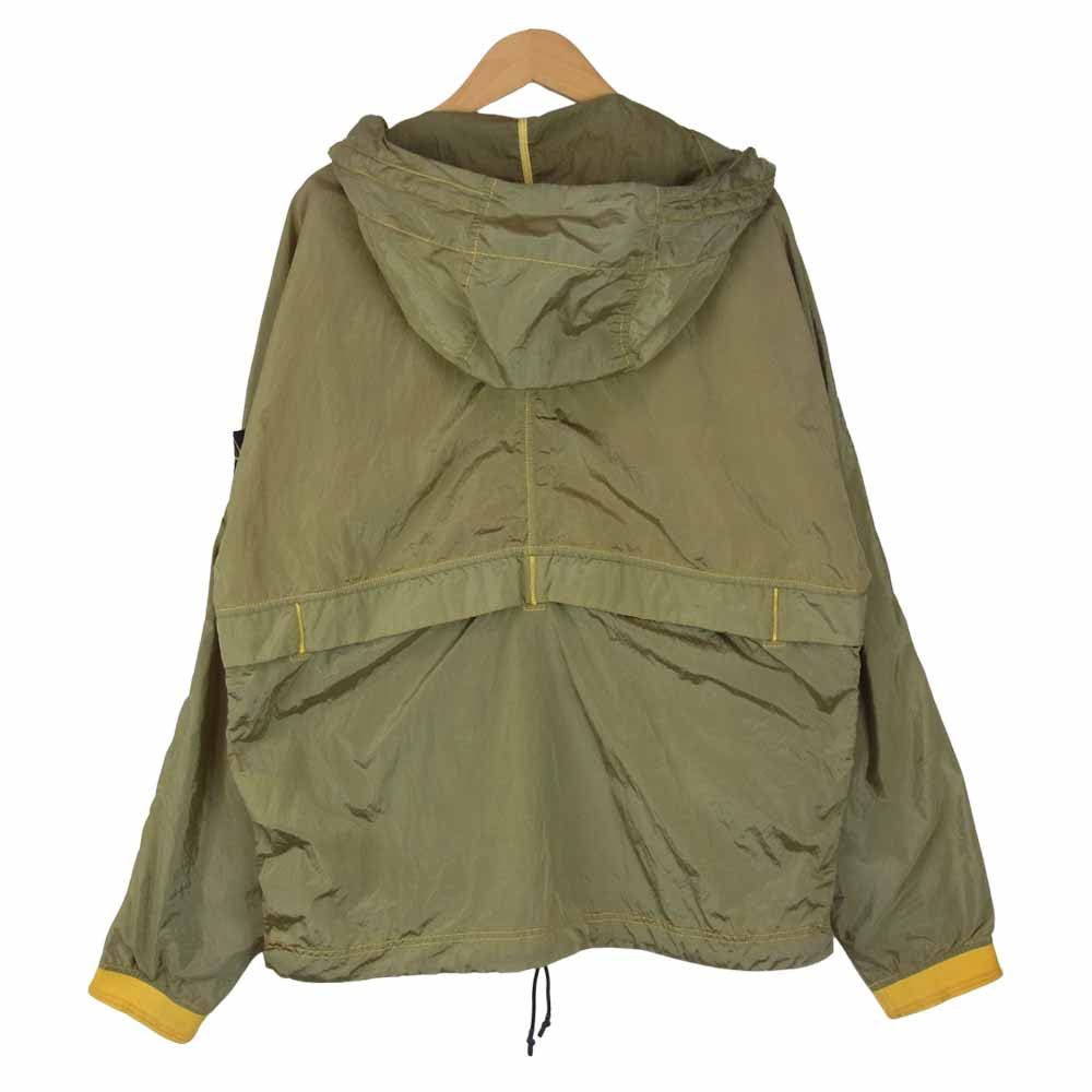 STONE ISLAND ストーンアイランド 681544447 NYLON METAL FULL ZIP HOODIE ナイロン メタル フルジップ フーディブルゾン カーキ系 M【中古】