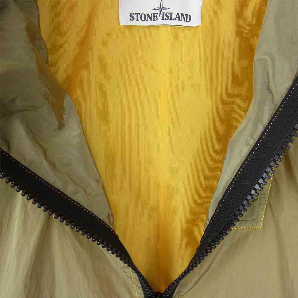 STONE ISLAND ストーンアイランド 681544447 NYLON METAL FULL ZIP HOODIE ナイロン メタル フルジップ フーディブルゾン カーキ系 M【中古】