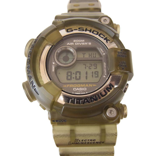 G-SHOCK ジーショック DW-8200MS-8T FROGMAN フロッグマン メンインスモーク スケルトン 腕時計 カーキ系【中古】