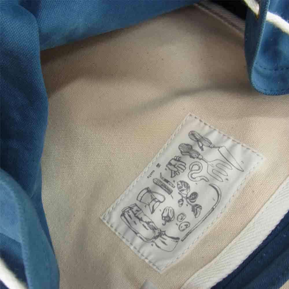 スオーロ 964022 CARIBOU カリブー キャンバス レザー リュック ブルー系【美品】【中古】
