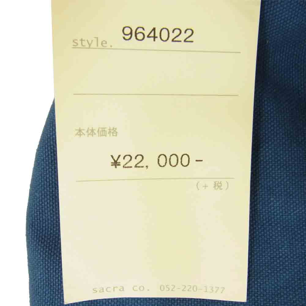 スオーロ 964022 CARIBOU カリブー キャンバス レザー リュック ブルー系【美品】【中古】