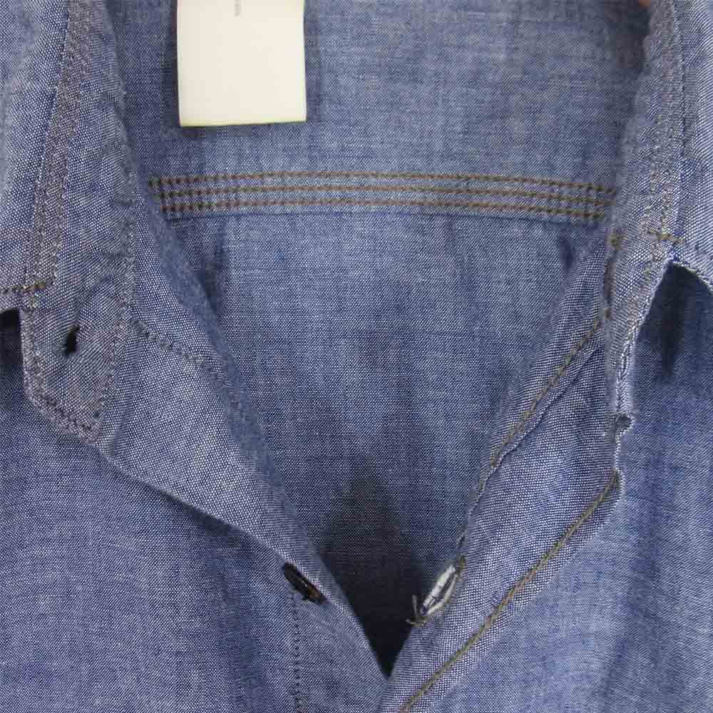 N.HOOLYWOOD エヌハリウッド 111-SH10 コットン シャンブレー 長袖 シャツ ブルー系 38【中古】