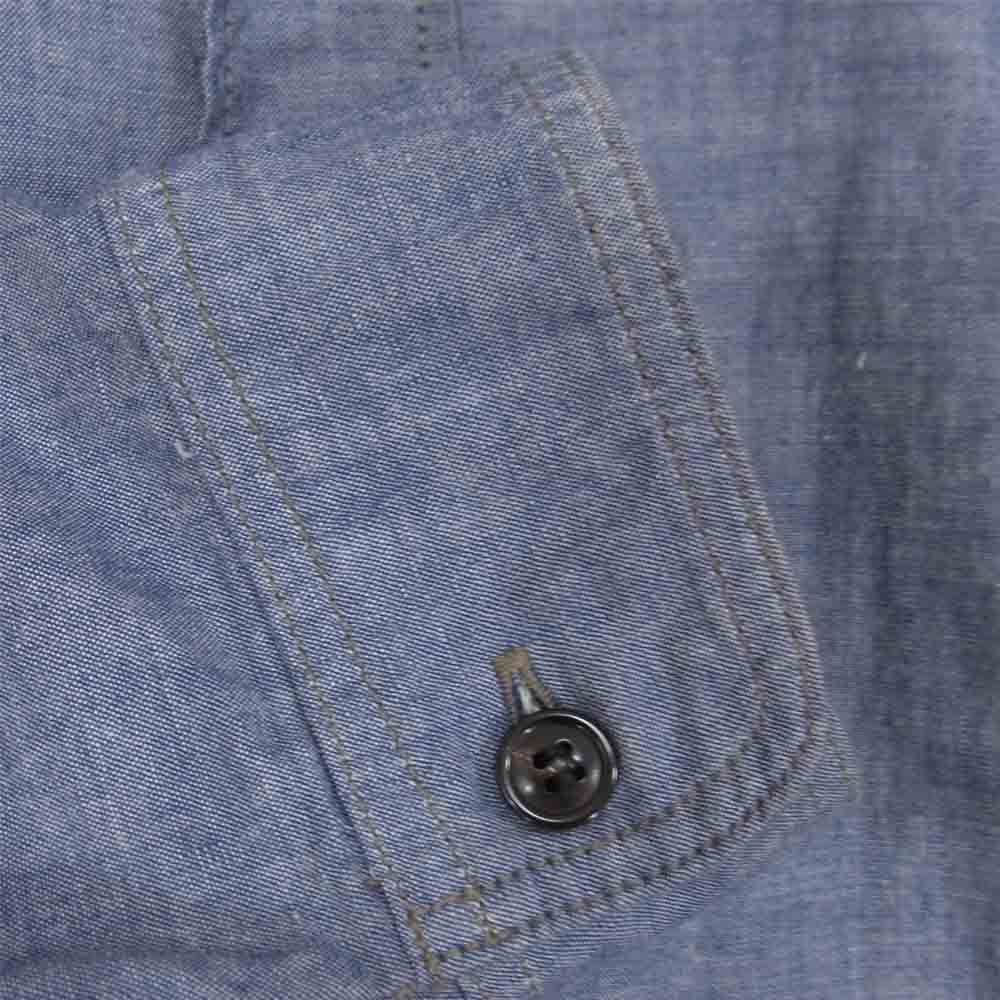 N.HOOLYWOOD エヌハリウッド 111-SH10 コットン シャンブレー 長袖 シャツ ブルー系 38【中古】