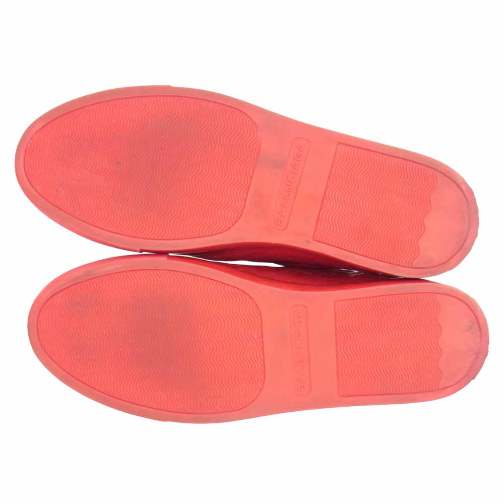 BALENCIAGA バレンシアガ ARENA アリーナ レザー ローカット スニーカー レッド系 41【中古】