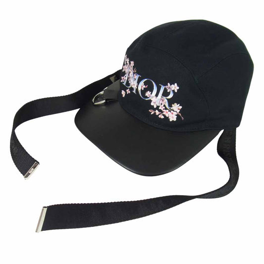 Dior ディオール 19AW 933C904A4511 空山基 桜 ロゴ ジェットキャップ ブラック系 L【美品】【中古】