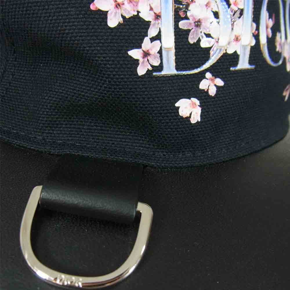 Dior ディオール 19AW 933C904A4511 空山基 桜 ロゴ ジェットキャップ ブラック系 L【美品】【中古】
