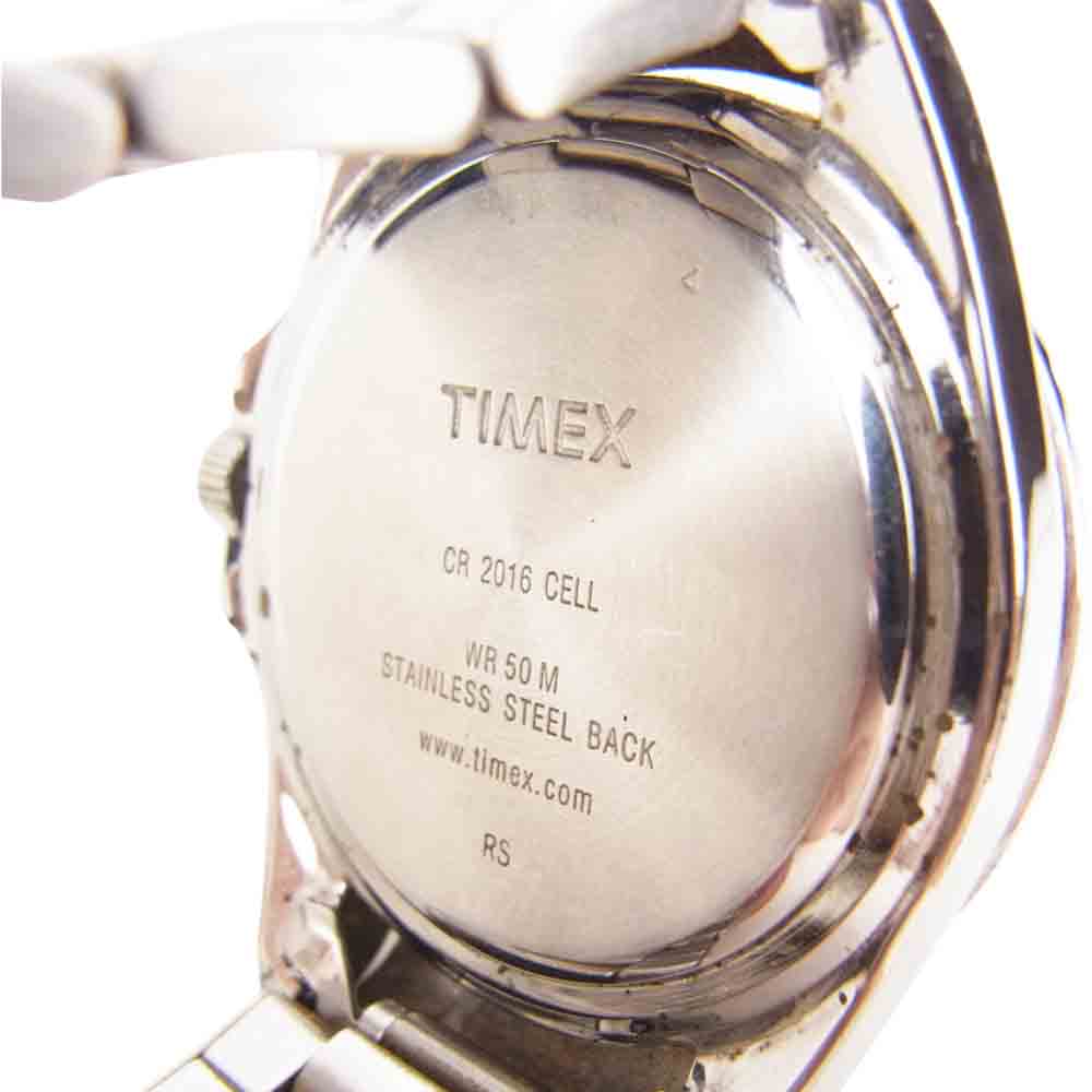 TIMEX タイメックス cr 2016 cell INDIGLO ダイバーズ リストウォッチ シルバー系【中古】
