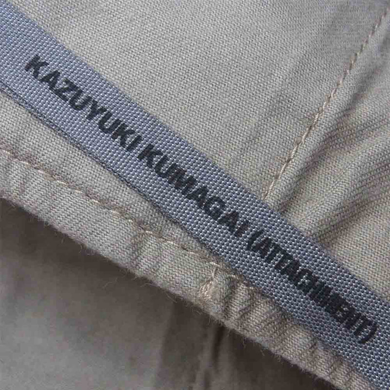 ATTACHMENT アタッチメント KAZUYUKI KUMAGAI チノ パンツ 日本製 グレイッシュブラウン系 1【中古】