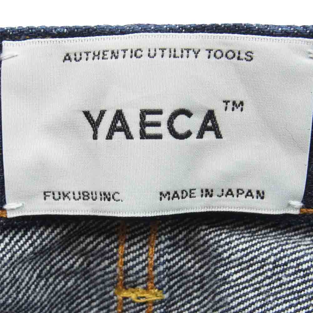YAECA ヤエカ 5-14W クロップド テーパード デニム パンツ 日本製 インディゴブルー系 29【中古】