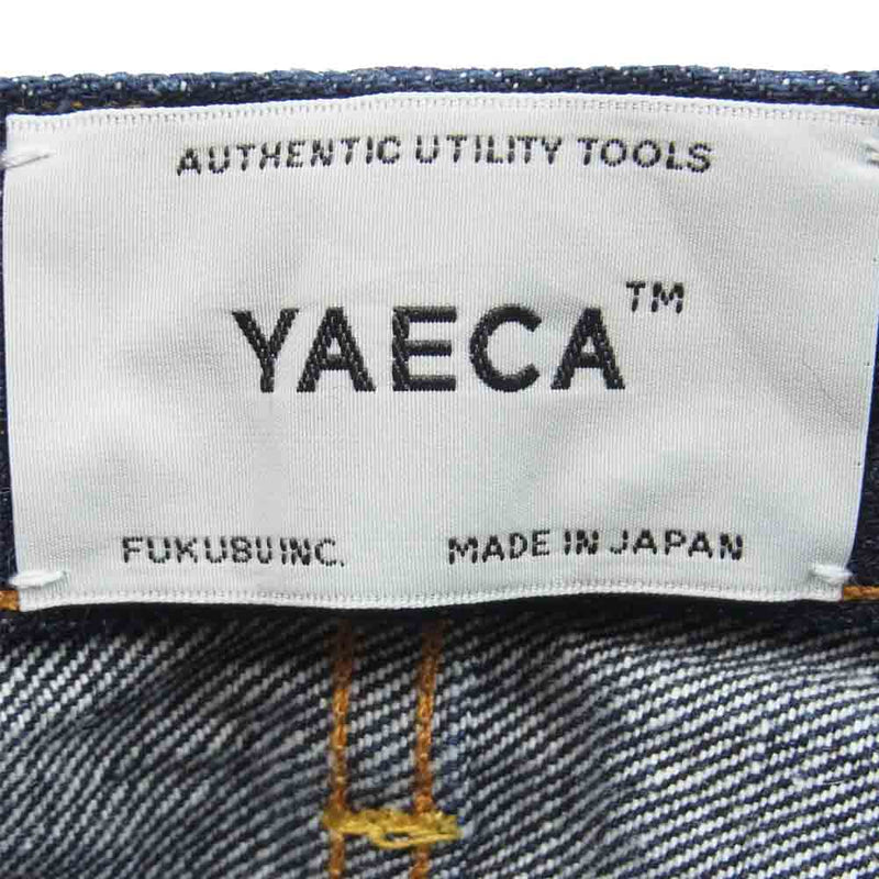 YAECA ヤエカ 5-14W クロップド テーパード デニム パンツ 日本製 インディゴブルー系 29【中古】