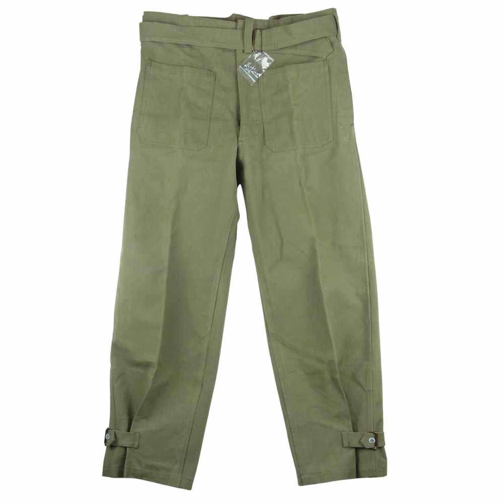 デッドストック French Military M-35 Motorcycle Overpants フランス軍 M-35 モーターサイクル オーバーパンツ ミリタリー カーキ系 XL【美品】【中古】