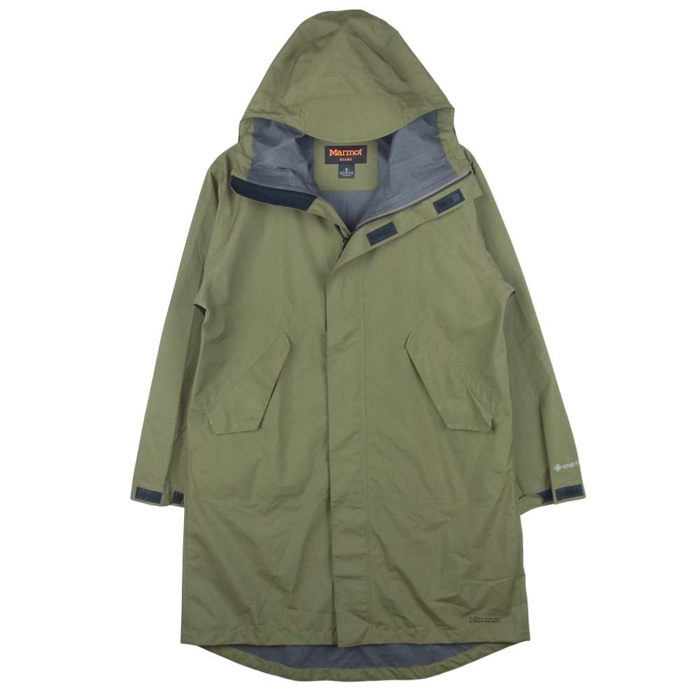 Mammut マムート BEAMS 別注 Shower Modscoat GORE-TEX シャワー モッズ コート ゴアテックス カーキ系 S【中古】
