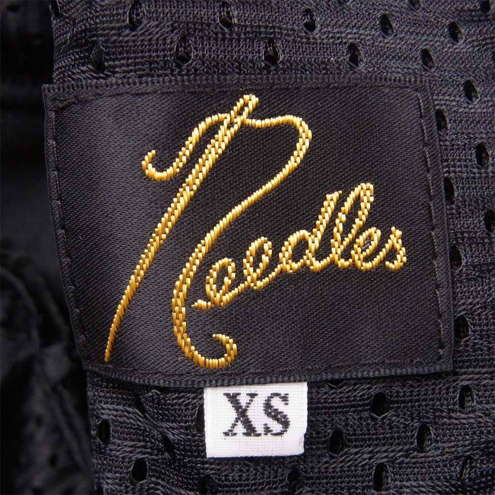 Needles ニードルス IN416 トラック パンツ ライン ポリエステル 日本製 ブラック系 XS【美品】【中古】