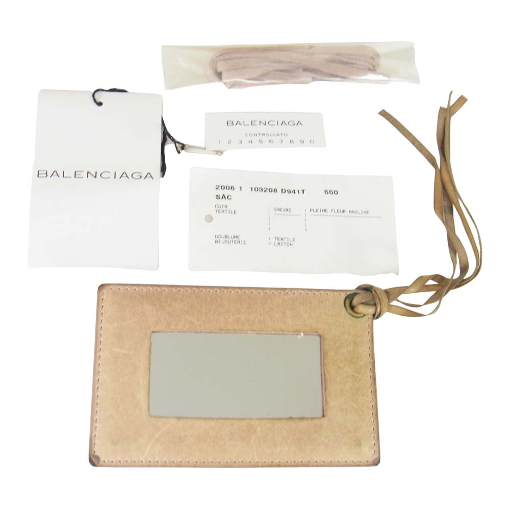 BALENCIAGA バレンシアガ 5930 103208 ザ ファースト ハンド バッグ ベージュ系【中古】