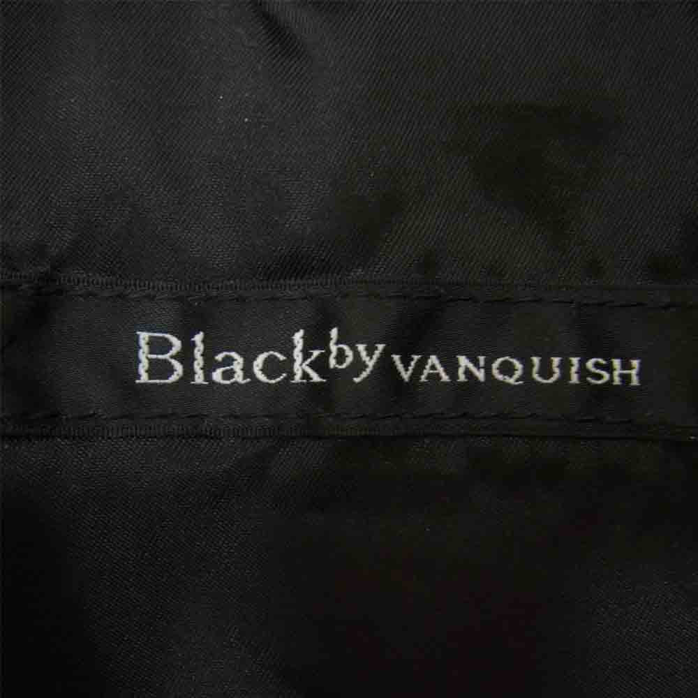VANQUISH ヴァンキッシュ ゴートスキン ダブル ライダース レザー ジャケット ダークネイビー系 S【中古】