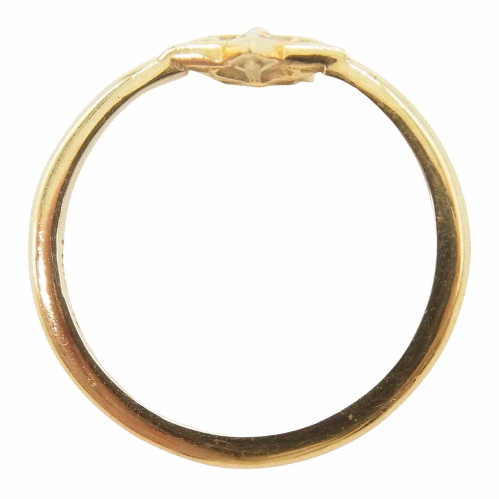 CHROME HEARTS クロムハーツ（原本無） 22K BBBLGM STAR バブルガム スター リング ゴールド系【中古】
