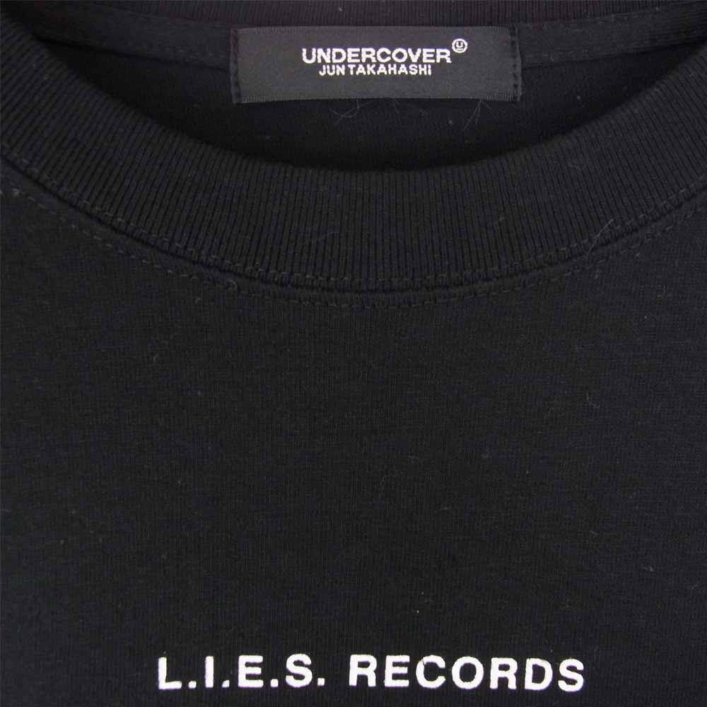 UNDERCOVER アンダーカバー UCZ9810 × L.I.E.S RECORDS NON MUSIC TEE BLACK ブラック系 L【中古】