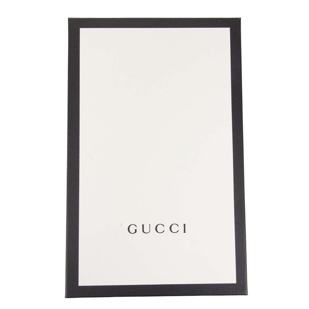 GUCCI グッチ 400593 ダブル GG バックル レザー ベルト シルバー ブラック系【美品】【中古】