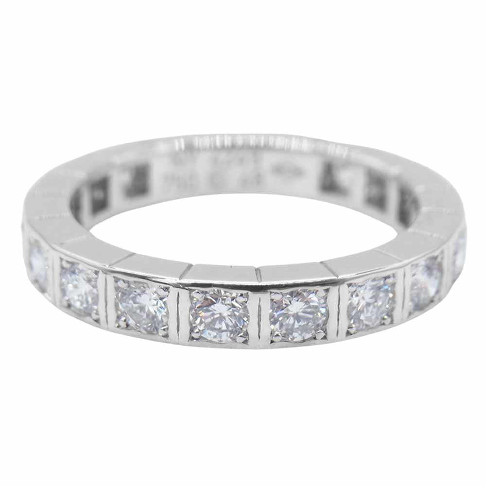 CARTIER カルティエ 750WG K18WG ラニエール フル ダイヤ リング シルバー系【極上美品】【中古】