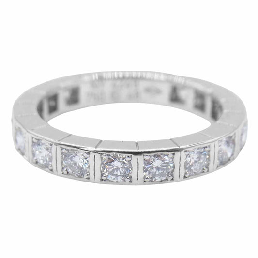 CARTIER カルティエ 750WG K18WG ラニエール フル ダイヤ リング シルバー系【極上美品】【中古】