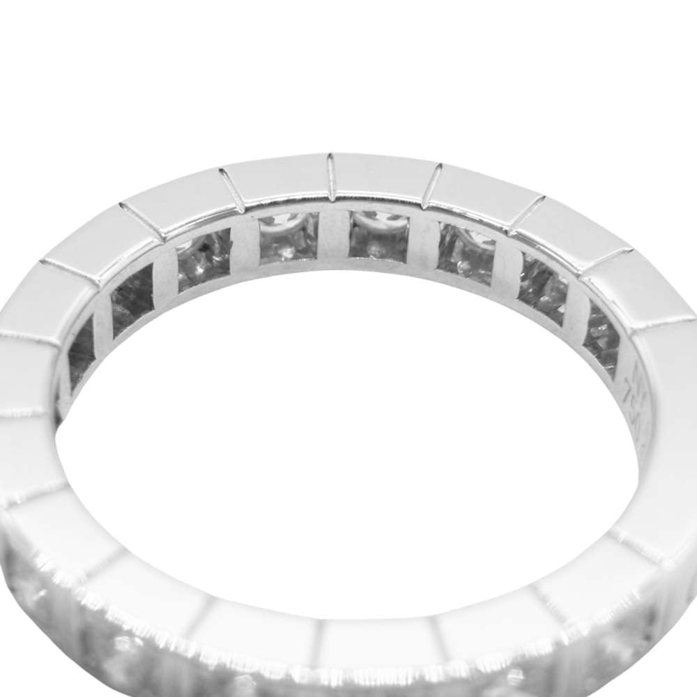 CARTIER カルティエ 750WG K18WG ラニエール フル ダイヤ リング シルバー系【極上美品】【中古】
