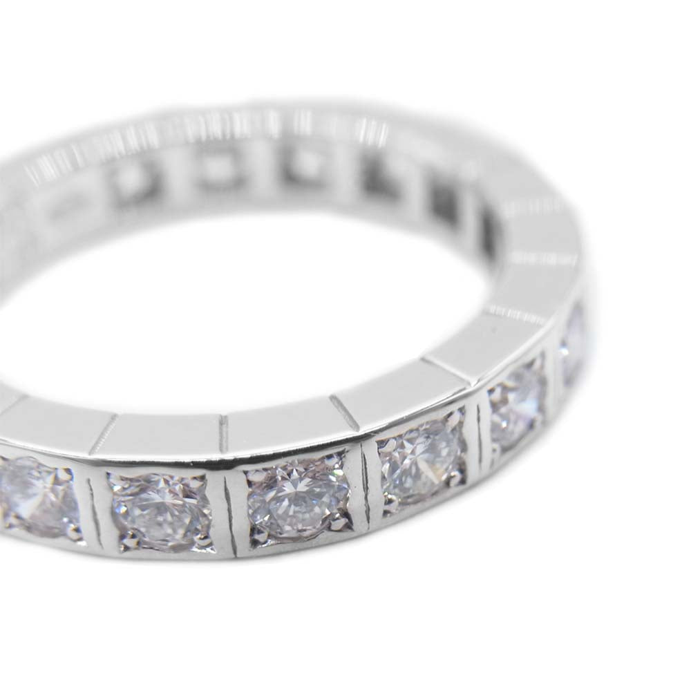 CARTIER カルティエ 750WG K18WG ラニエール フル ダイヤ リング シルバー系【極上美品】【中古】