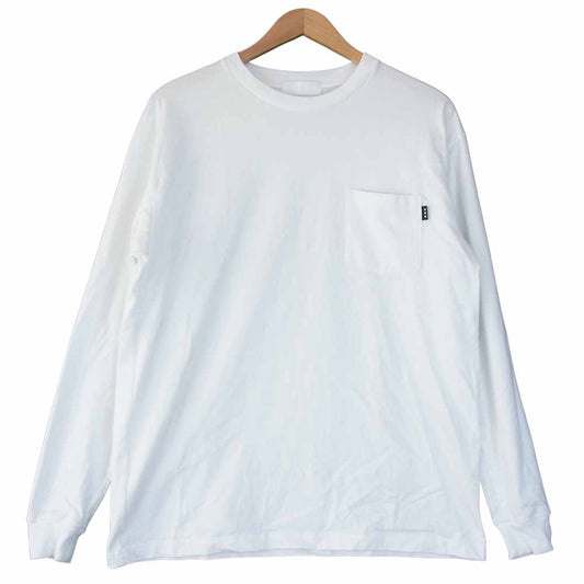 GOD SELECTION XXX ゴッドセレクション 胸ポケット 長袖 Tシャツ ホワイト系 L【中古】