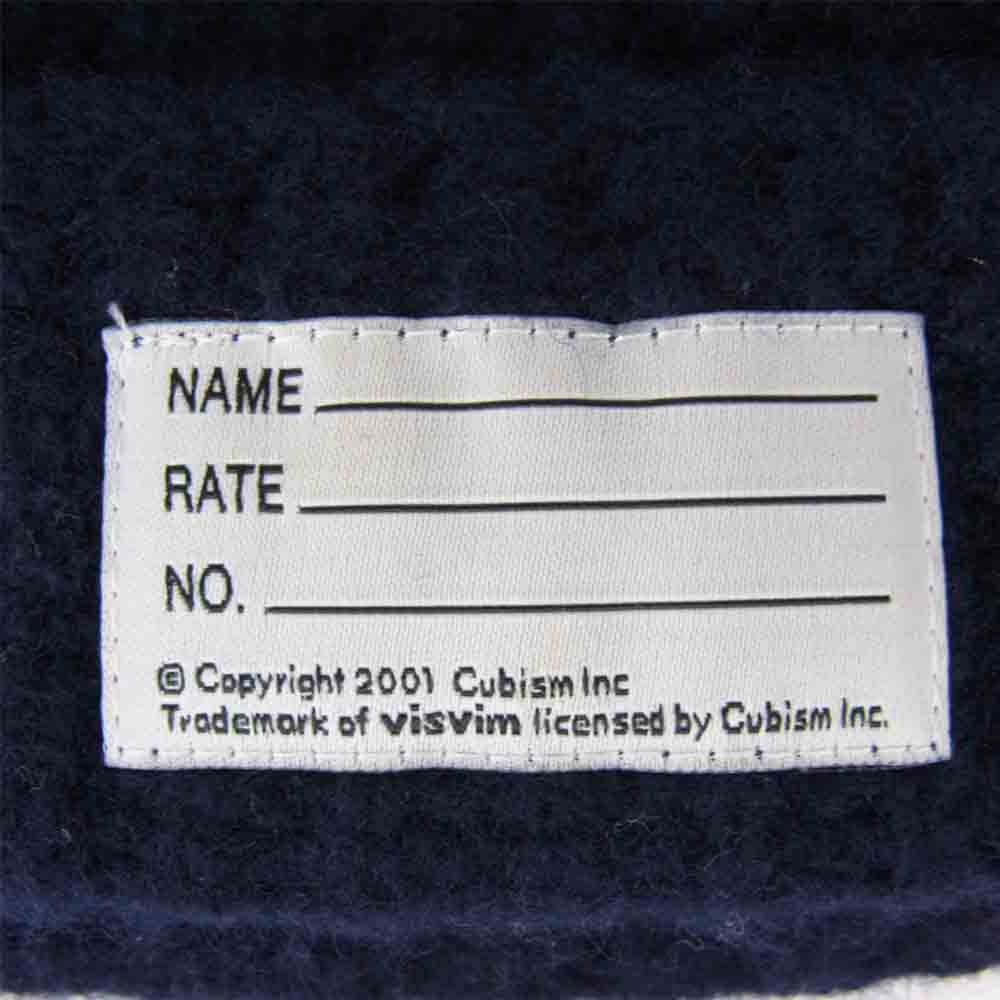 VISVIM ビズビム 14AW  0114203003016 KNIT BEANIE ニット ビーニー ネイビー系 F【中古】