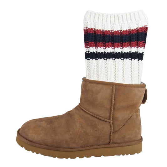Sacai サカイ 18AW  UGG アグ Knit Classic Short Boots ムートン ブーツ ベージュ系 30【極上美品】【中古】