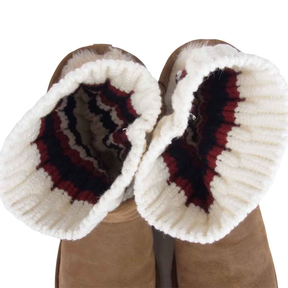Sacai サカイ 18AW  UGG アグ Knit Classic Short Boots ムートン ブーツ ベージュ系 30【極上美品】【中古】