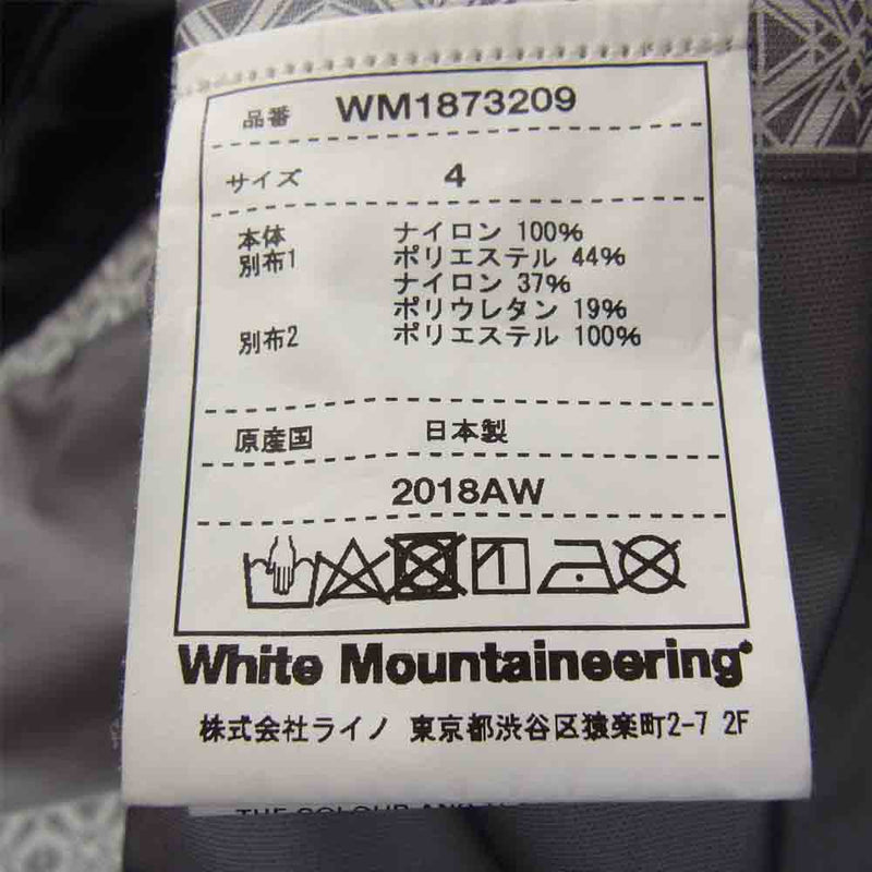WHITE MOUNTAINEERING ホワイトマウンテニアリング WM1873209 GORE-TEX LUGGAGE MOUNTAIN PARKA ゴアテックス マウンテン パーカー ダークネイビー系 4【中古】