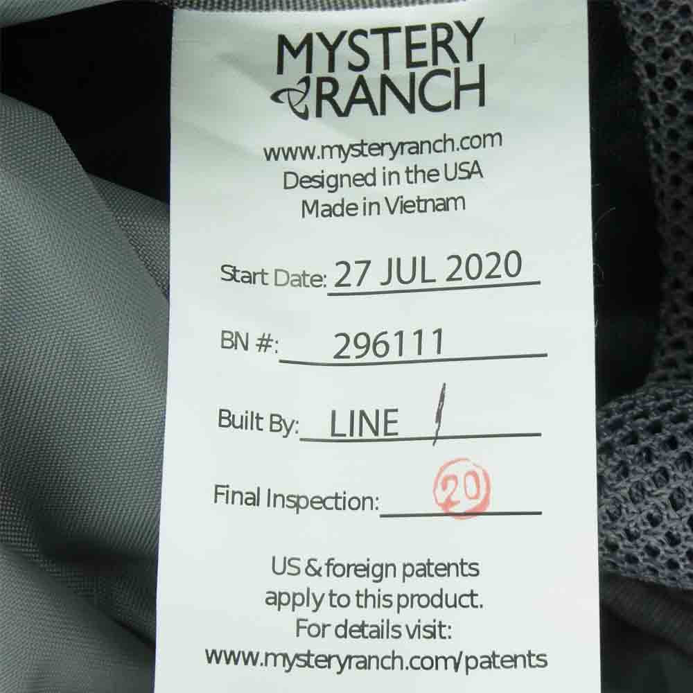 MYSTERY RANCH ミステリーランチ 2DAY ASSAULT 2デイアサルト デイパック バッグ バックパック L/XL ブラック系【新古品】【未使用】【中古】