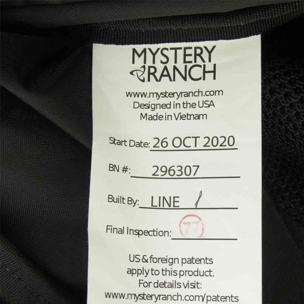 MYSTERY RANCH ミステリーランチ 2DAY ASSAULT 2デイアサルト デイパック バッグ バックパック S/M ブラック系【新古品】【未使用】【中古】