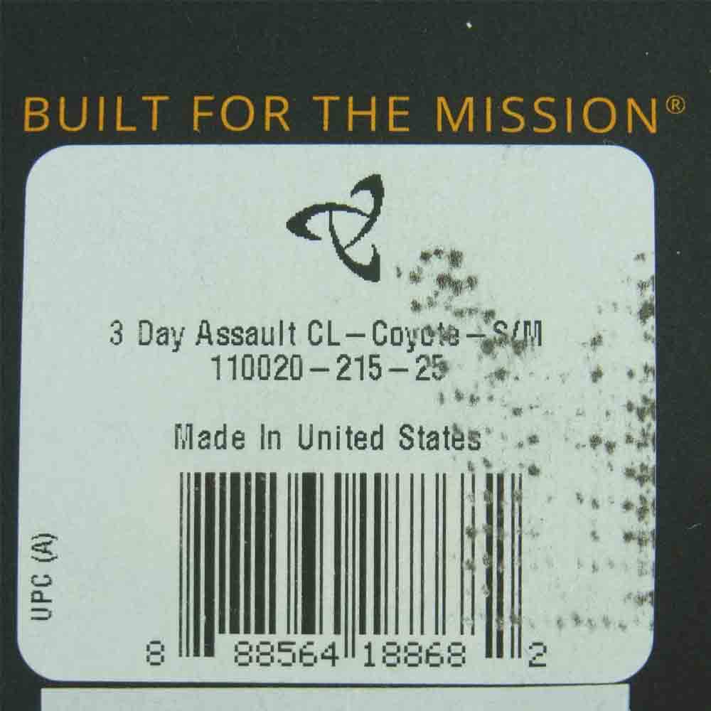 MYSTERY RANCH ミステリーランチ 3DAY ASSAULT 3デイアサルト デイパック バッグ バックパック coyote コヨーテ S/M カーキ系【新古品】【未使用】【中古】