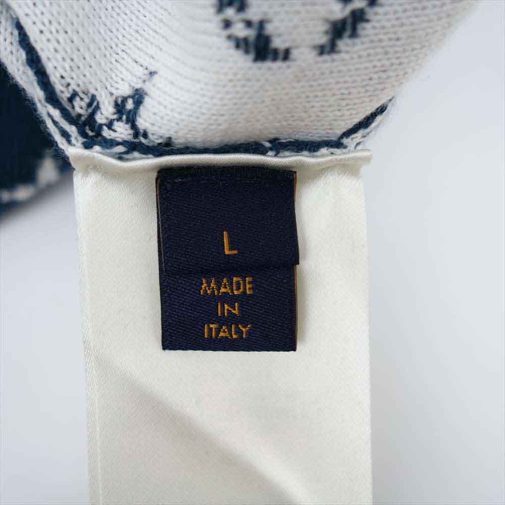 LOUIS VUITTON ルイ・ヴィトン 20AW 1A8A1V 国内正規品 Gradient Monogram Crewneck ヴァージルアブロー グラディエント グラデーション モノグラム クルーネック グリーン系 L【美品】【中古】