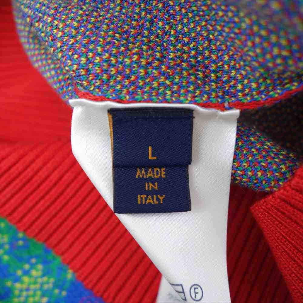 LOUIS VUITTON ルイ・ヴィトン 20SS 1A7X9X 国内正規品 LV Jacquard Crewneck ヴァージルアブロー ジャガード クルーネック マルチカラー系 L【美品】【中古】