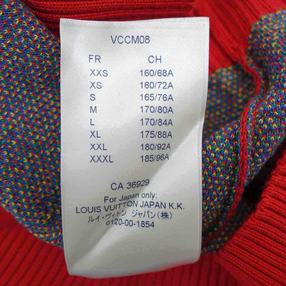 LOUIS VUITTON ルイ・ヴィトン 20SS 1A7X9X 国内正規品 LV Jacquard Crewneck ヴァージルアブロー ジャガード クルーネック マルチカラー系 L【美品】【中古】
