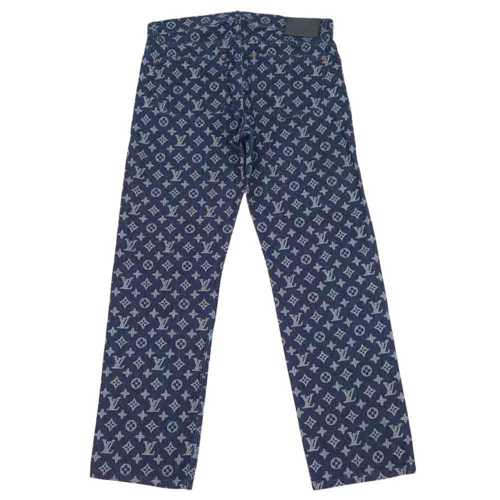 LOUIS VUITTON ルイ・ヴィトン 18AW 1A47WG Monogram Jeans モノグラム デニムパンツ インディゴブルー系 32【中古】