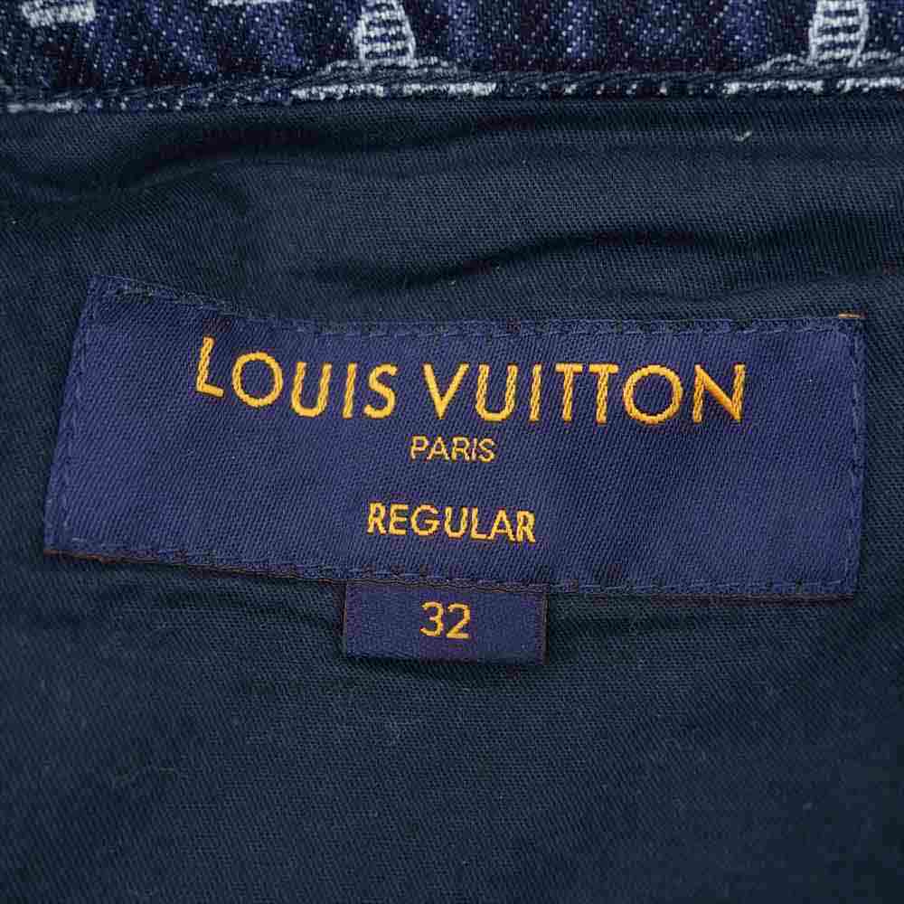 LOUIS VUITTON ルイ・ヴィトン 18AW 1A47WG Monogram Jeans モノグラム デニムパンツ インディゴブルー系 32【中古】